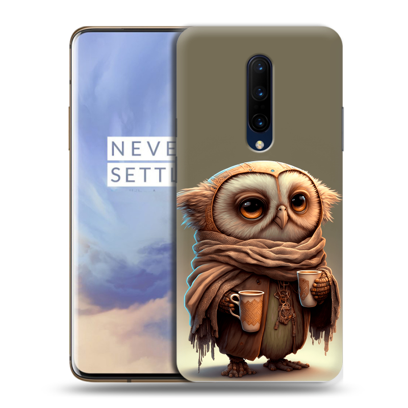 Силиконовый чехол на OnePlus 7 Pro с принтом Сова Силиконовый чехол на OnePlus 7 Pro с принтом Сова