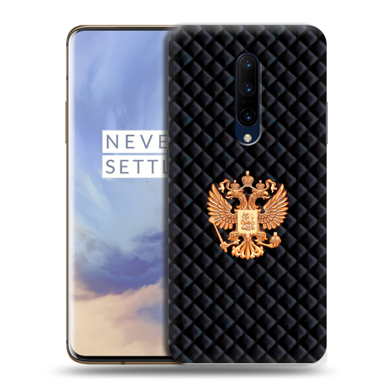 Силиконовый чехол на OnePlus 7 Pro с принтом Герб России принт Силиконовый чехол на OnePlus 7 Pro с принтом Герб России принт