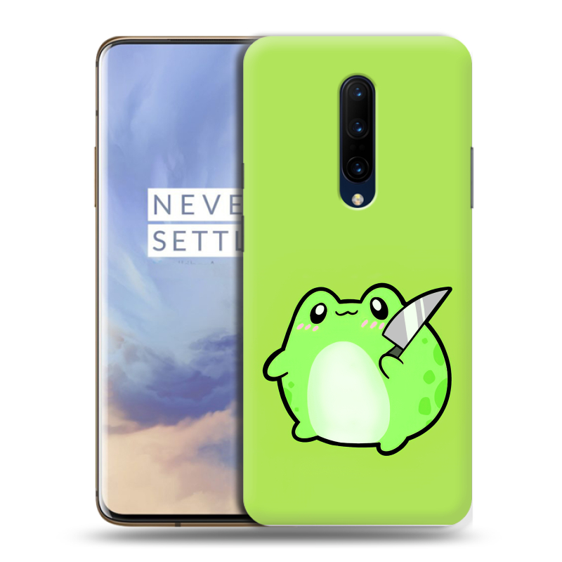 Пластиковый чехол на OnePlus 7 Pro с принтом Лягушенок Пластиковый чехол на OnePlus 7 Pro с принтом Лягушенок