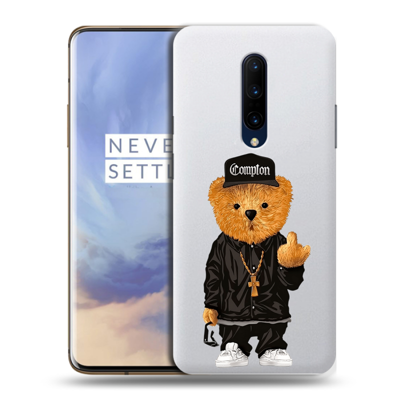 Пластиковый чехол на OnePlus 7 Pro с принтом Плюшевый медведь Пластиковый чехол на OnePlus 7 Pro с принтом Плюшевый медведь