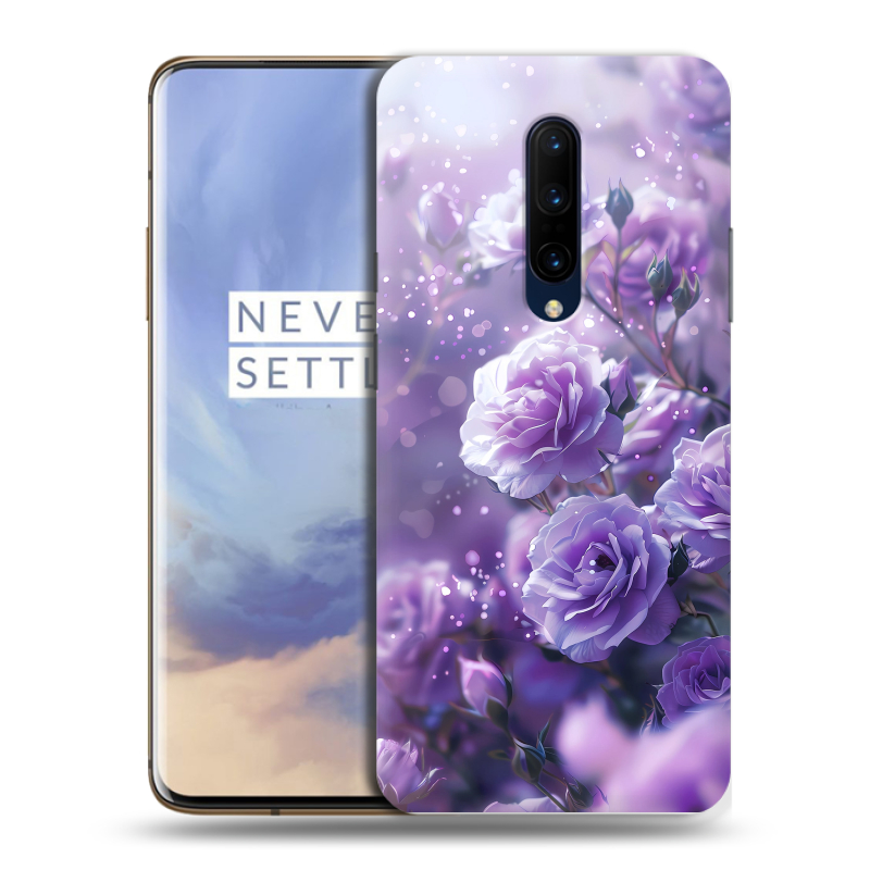 Силиконовый противоударный чехол на OnePlus 7 Pro с принтом Розы цветы Силиконовый противоударный чехол на OnePlus 7 Pro с принтом Розы цветы