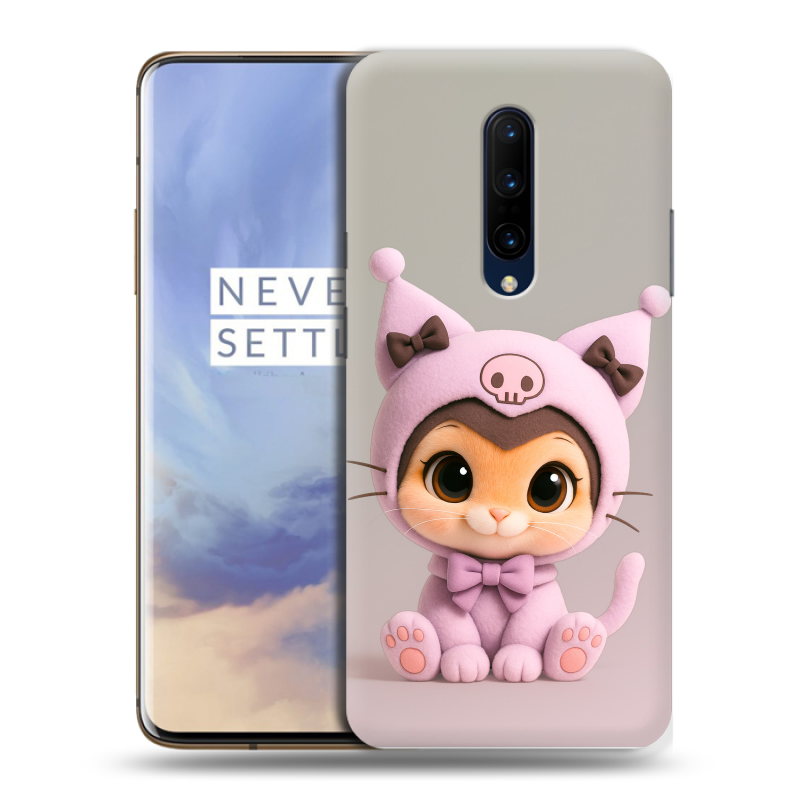 Пластиковый чехол на OnePlus 7 Pro с принтом Куроми Kuromi Пластиковый чехол на OnePlus 7 Pro с принтом Куроми Kuromi