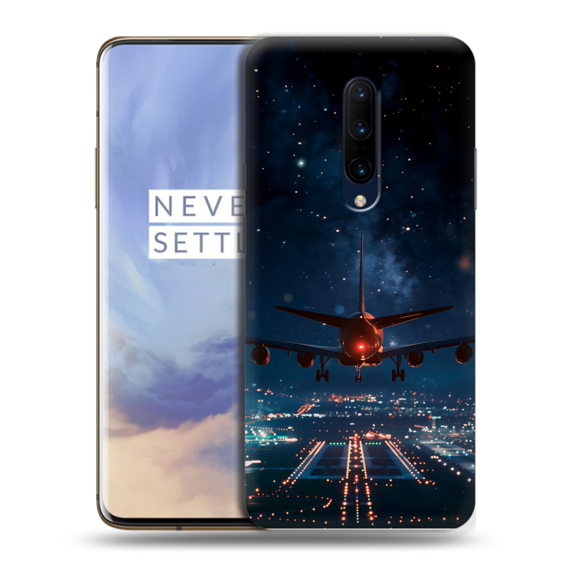 Силиконовый чехол на OnePlus 7 Pro с принтом самолет Силиконовый чехол на OnePlus 7 Pro с принтом самолет