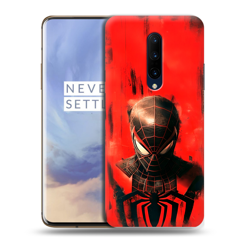 Силиконовый чехол на OnePlus 7 Pro с принтом человек паук spiderman Силиконовый чехол на OnePlus 7 Pro с принтом человек паук spiderman
