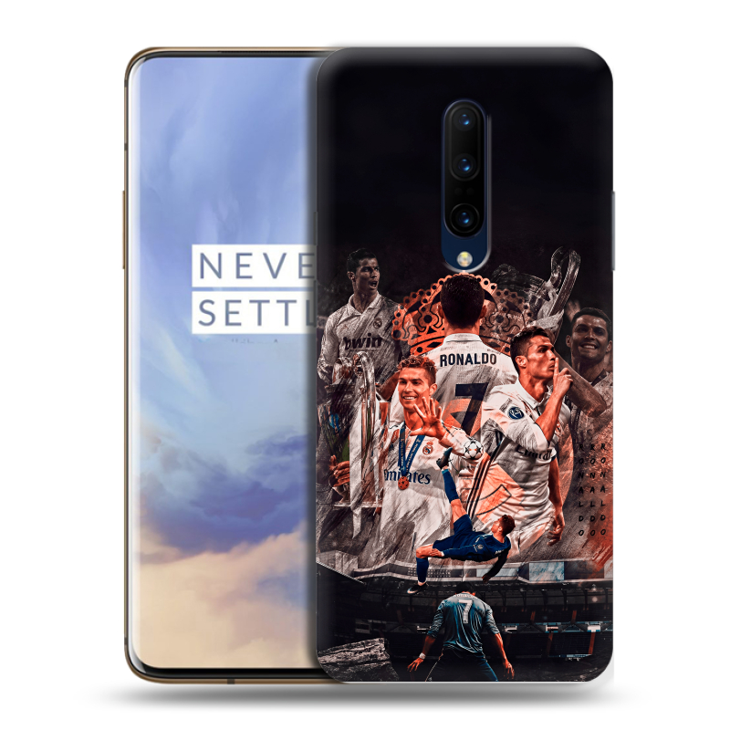 Пластиковый чехол на OnePlus 7 Pro с принтом Реал Роналдо Real Ronaldo Пластиковый чехол на OnePlus 7 Pro с принтом Реал Роналдо Real Ronaldo