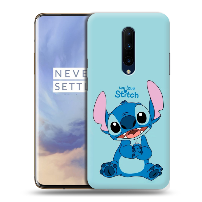 Силиконовый противоударный чехол на OnePlus 7 Pro с принтом Лило и Стич Силиконовый противоударный чехол на OnePlus 7 Pro с принтом Лило и Стич