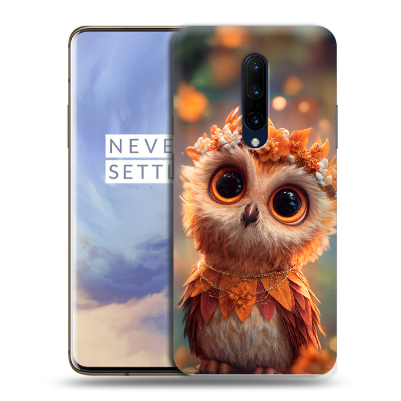 Пластиковый чехол на OnePlus 7 Pro с принтом Милая сова Пластиковый чехол на OnePlus 7 Pro с принтом Милая сова