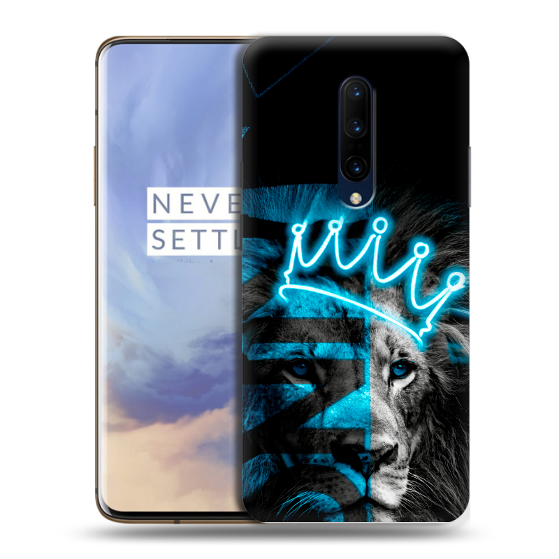 Силиконовый противоударный чехол на OnePlus 7 Pro с принтом Король лев Силиконовый противоударный чехол на OnePlus 7 Pro с принтом Король лев