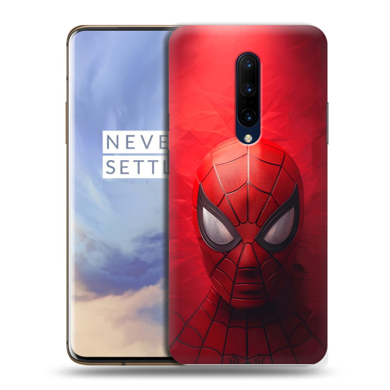Пластиковый чехол на OnePlus 7 Pro с принтом Spiderman Человек паук Пластиковый чехол на OnePlus 7 Pro с принтом Spiderman Человек паук