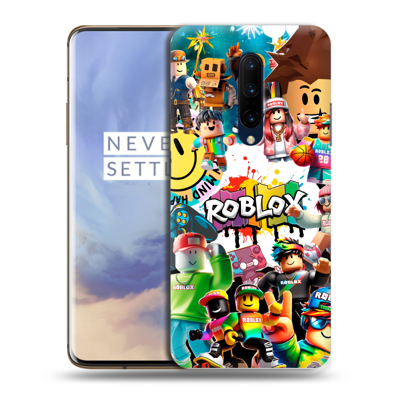 Силиконовый чехол на OnePlus 7 Pro с принтом Roblox Роблокс Силиконовый чехол на OnePlus 7 Pro с принтом Roblox Роблокс