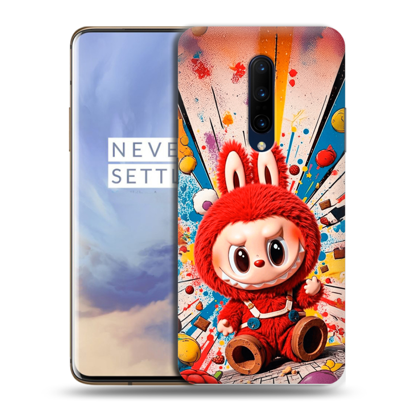 Силиконовый чехол на OnePlus 7 Pro с принтом Labubu Лабубу Силиконовый чехол на OnePlus 7 Pro с принтом Labubu Лабубу