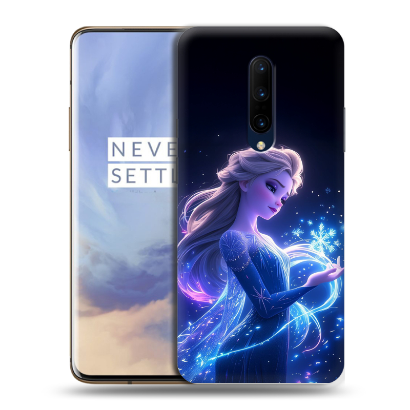 Силиконовый чехол на OnePlus 7 Pro с принтом Холодное сердце Frozen Силиконовый чехол на OnePlus 7 Pro с принтом Холодное сердце Frozen