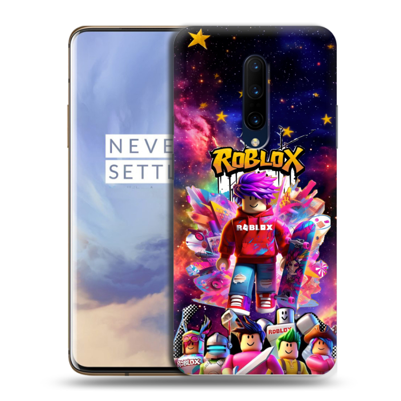 Пластиковый чехол на OnePlus 7 Pro с принтом Roblox Роблокс Пластиковый чехол на OnePlus 7 Pro с принтом Roblox Роблокс