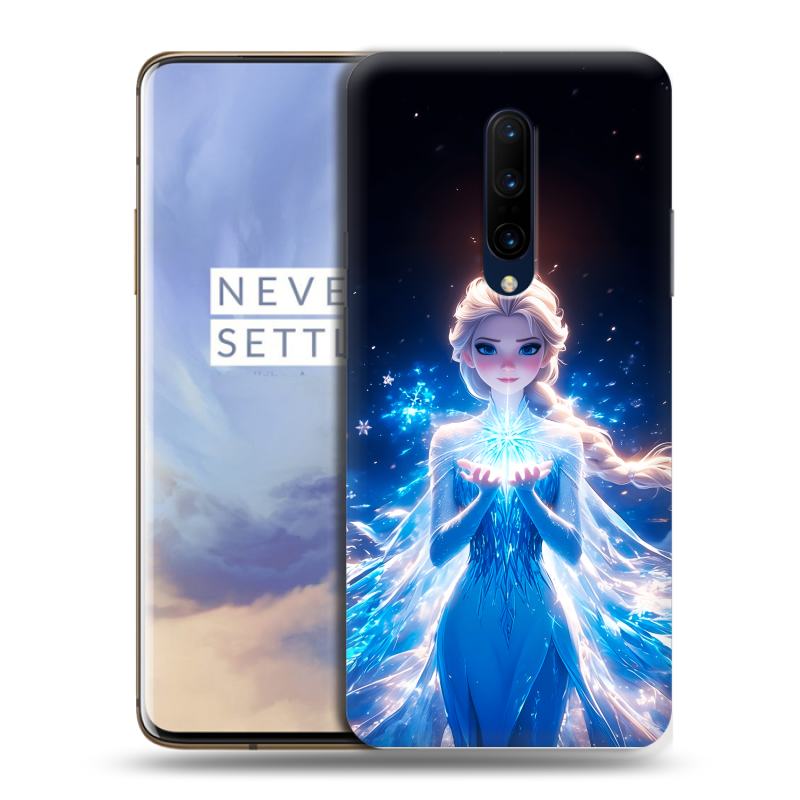 Силиконовый противоударный чехол на OnePlus 7 Pro с принтом Холодное сердце Frozen Силиконовый противоударный чехол на OnePlus 7 Pro с принтом Холодное сердце Frozen