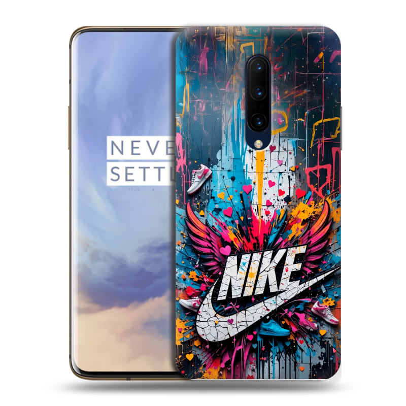 Силиконовый чехол на OnePlus 7 Pro с принтом Nike Найк Силиконовый чехол на OnePlus 7 Pro с принтом Nike Найк