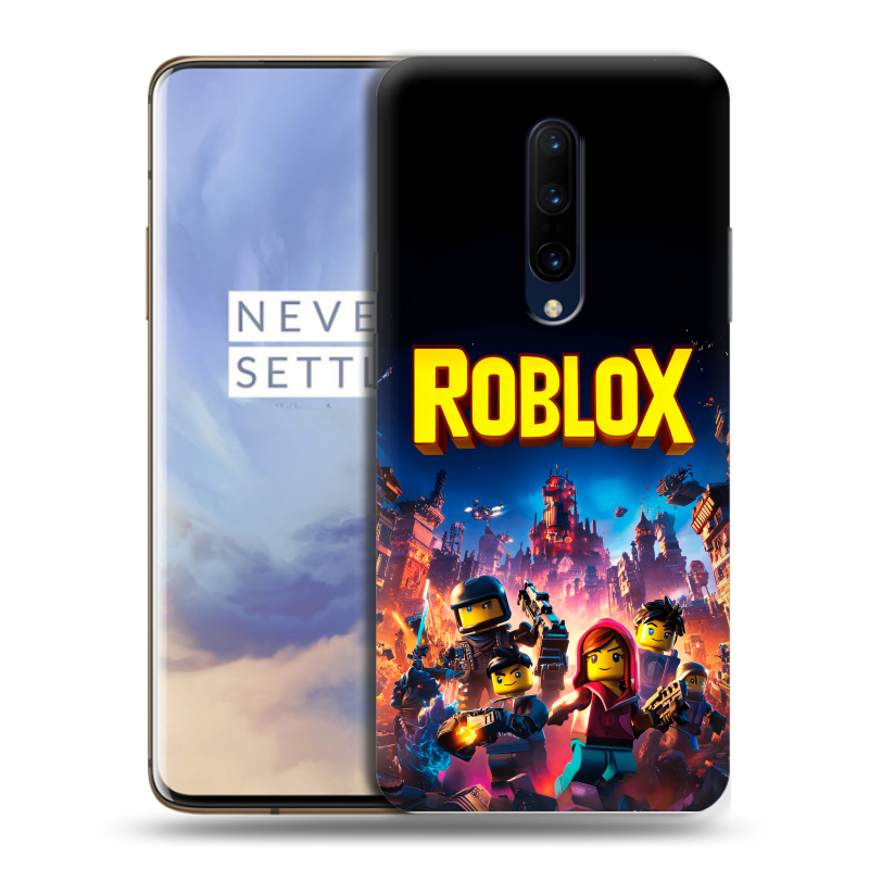 Силиконовый чехол на OnePlus 7 Pro с принтом Roblox Роблокс Силиконовый чехол на OnePlus 7 Pro с принтом Roblox Роблокс