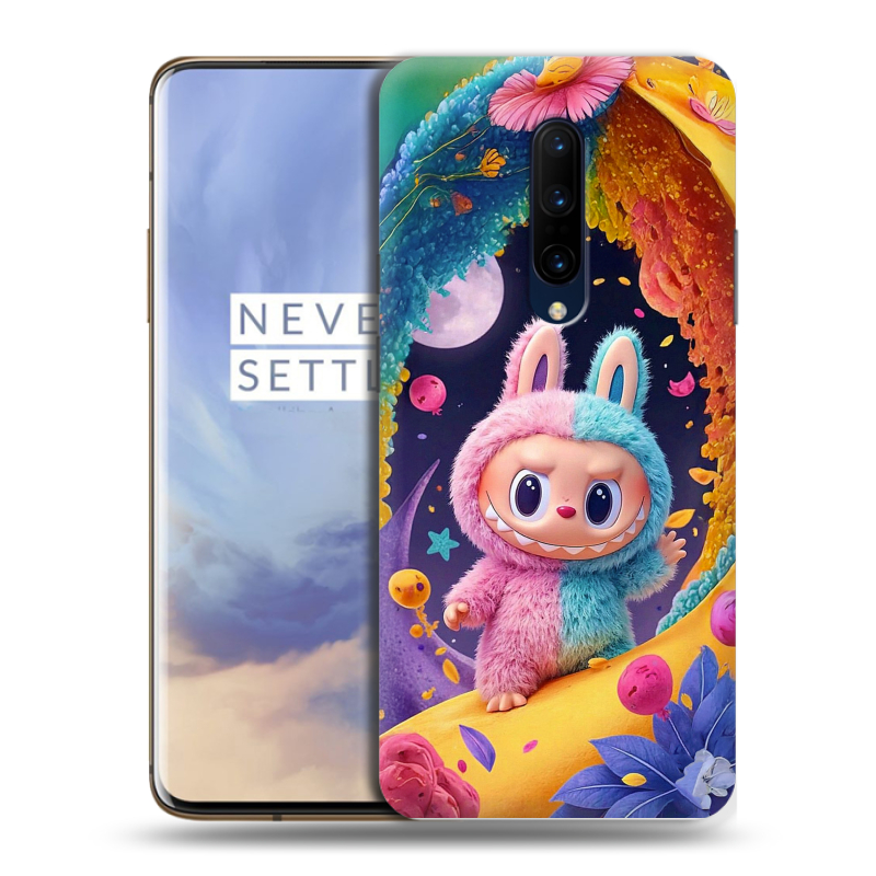 Силиконовый чехол на OnePlus 7 Pro с принтом Labubu Лабубу Силиконовый чехол на OnePlus 7 Pro с принтом Labubu Лабубу