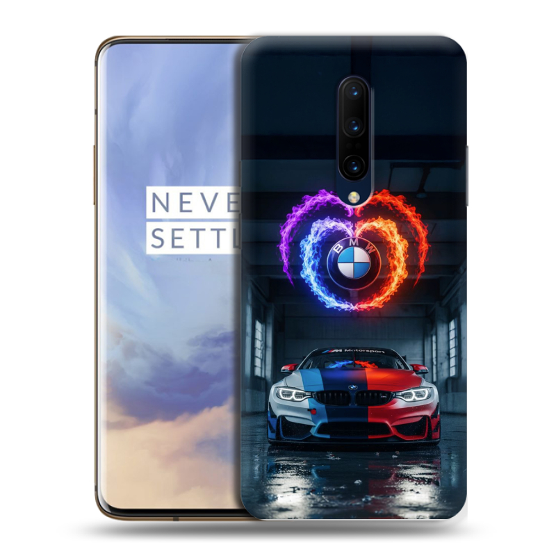 Пластиковый чехол на OnePlus 7 Pro с принтом BMW БМВ Пластиковый чехол на OnePlus 7 Pro с принтом BMW БМВ