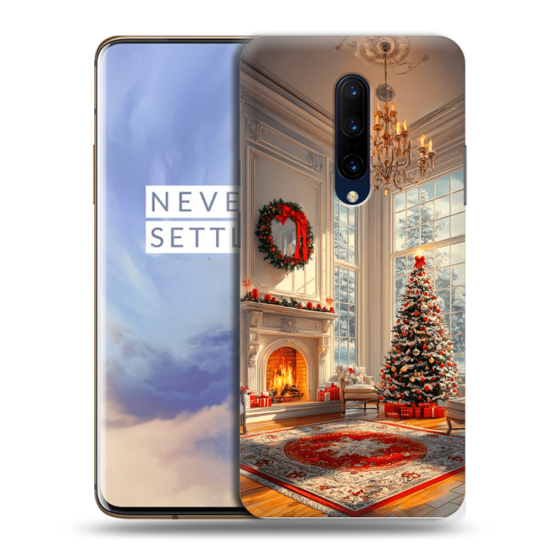 Пластиковый чехол на OnePlus 7 Pro с принтом Новый год Пластиковый чехол на OnePlus 7 Pro с принтом Новый год