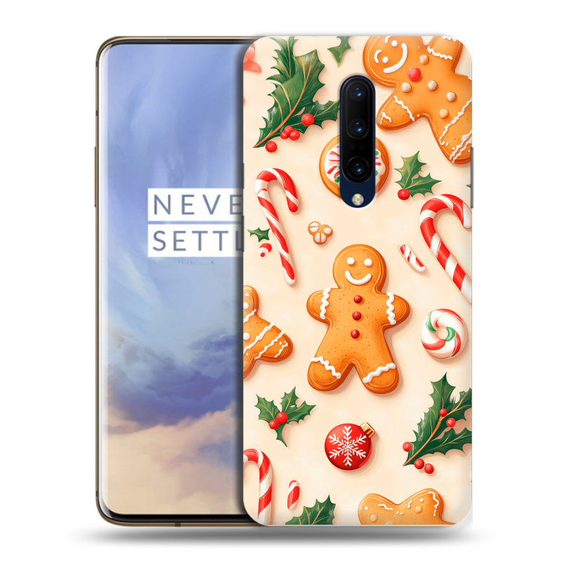 Силиконовый противоударный чехол на OnePlus 7 Pro с принтом Новый год Силиконовый противоударный чехол на OnePlus 7 Pro с принтом Новый год