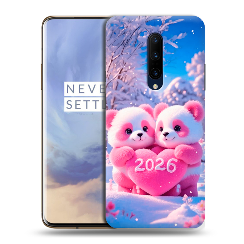 Пластиковый чехол на OnePlus 7 Pro с принтом Новый год Пластиковый чехол на OnePlus 7 Pro с принтом Новый год