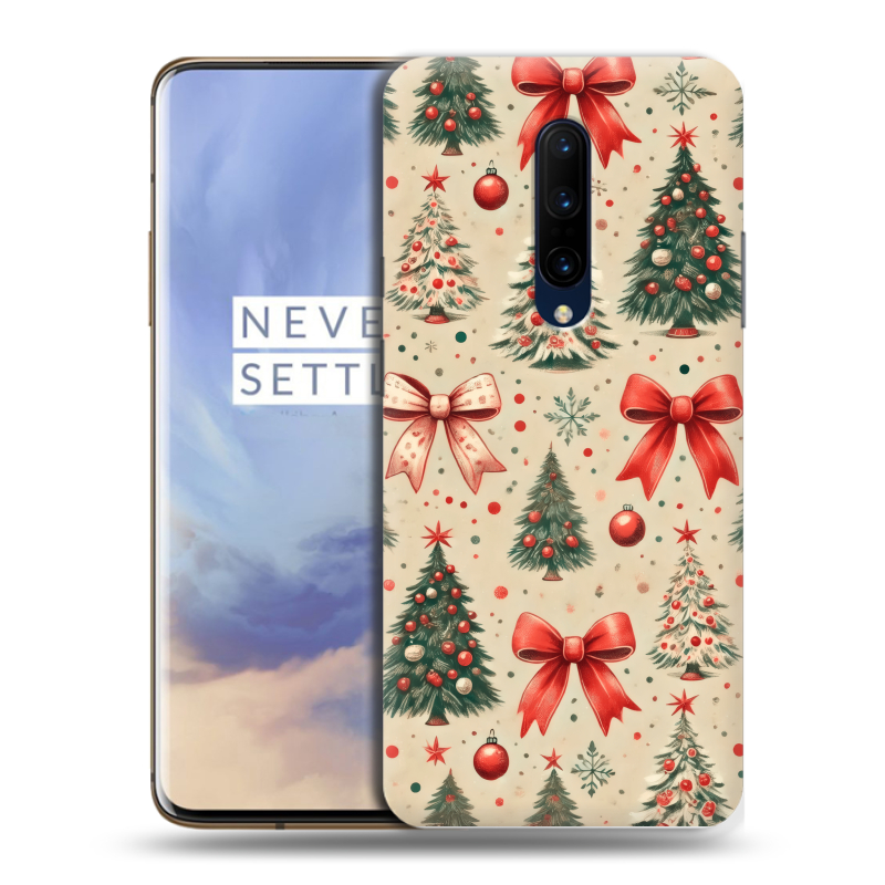 Пластиковый чехол на OnePlus 7 Pro с принтом Новый год Пластиковый чехол на OnePlus 7 Pro с принтом Новый год