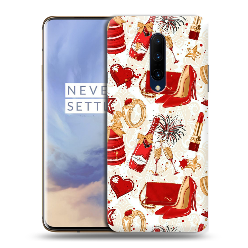 Пластиковый чехол на OnePlus 7 Pro с принтом Новый год Пластиковый чехол на OnePlus 7 Pro с принтом Новый год