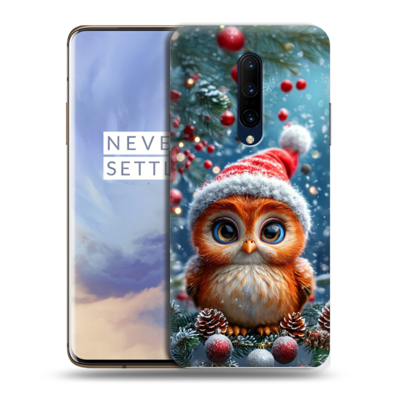 Пластиковый чехол на OnePlus 7 Pro с принтом Новый год Пластиковый чехол на OnePlus 7 Pro с принтом Новый год