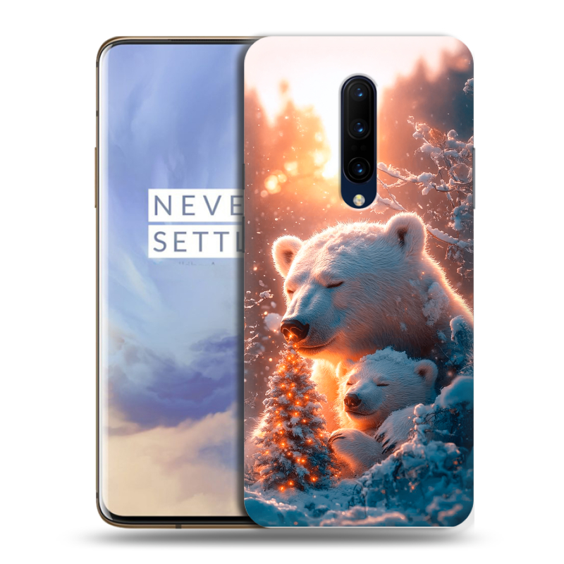 Силиконовый чехол на OnePlus 7 Pro с принтом Новый год Силиконовый чехол на OnePlus 7 Pro с принтом Новый год