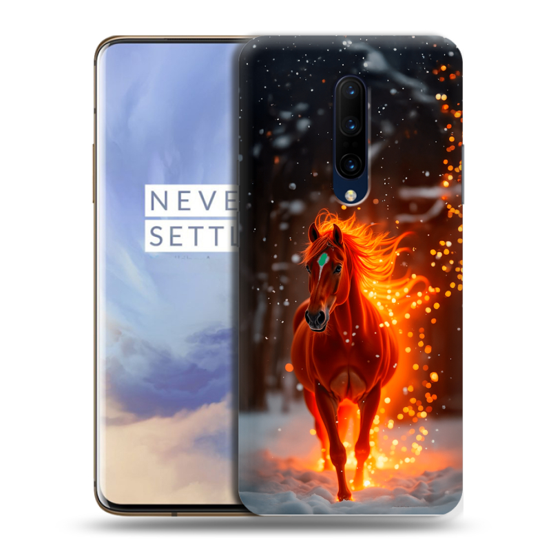 Пластиковый чехол на OnePlus 7 Pro с принтом Новый год Пластиковый чехол на OnePlus 7 Pro с принтом Новый год