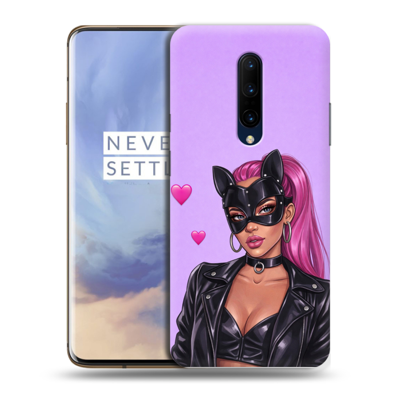 Силиконовый противоударный чехол на OnePlus 7 Pro с принтом женский Силиконовый противоударный чехол на OnePlus 7 Pro с принтом женский