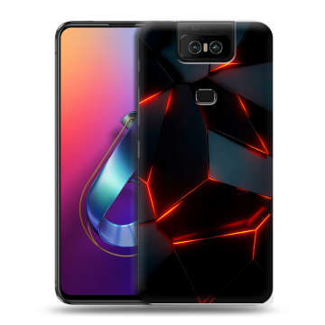 Пластиковый чехол на ASUS ZenFone 6 ZS630KL с принтом Яркие абстракции Пластиковый чехол на ASUS ZenFone 6 ZS630KL с принтом Яркие абстракции