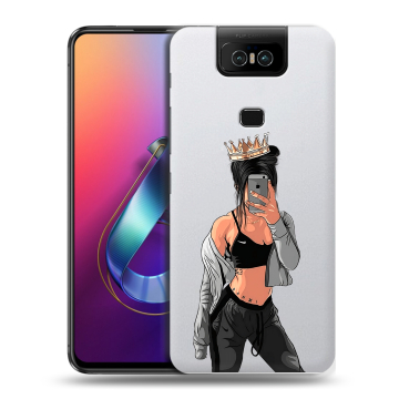Пластиковый чехол на ASUS ZenFone 6 ZS630KL с принтом Женские принты