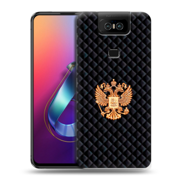 Пластиковый чехол на ASUS ZenFone 6 ZS630KL с принтом Герб России принт Пластиковый чехол на ASUS ZenFone 6 ZS630KL с принтом Герб России принт