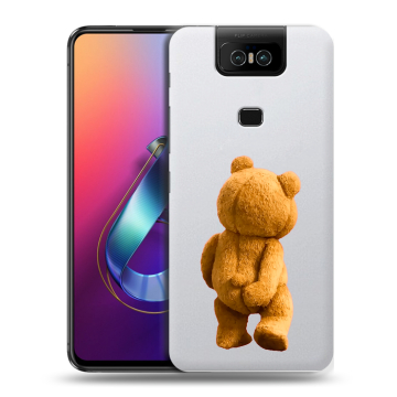 Пластиковый чехол на ASUS ZenFone 6 ZS630KL с принтом Медведь Пластиковый чехол на ASUS ZenFone 6 ZS630KL с принтом Медведь
