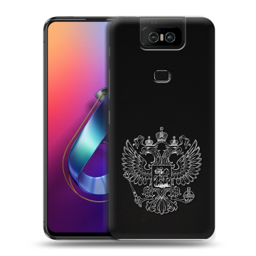 Пластиковый чехол на ASUS ZenFone 6 ZS630KL с принтом Герб России Пластиковый чехол на ASUS ZenFone 6 ZS630KL с принтом Герб России