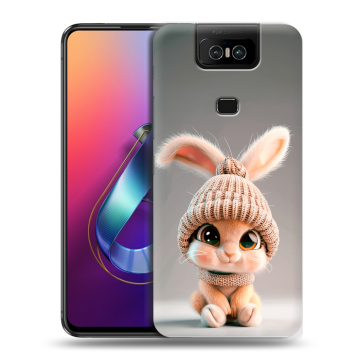 Пластиковый чехол на ASUS ZenFone 6 ZS630KL с принтом Кролик