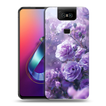 Пластиковый чехол на ASUS ZenFone 6 ZS630KL с принтом Розы цветы