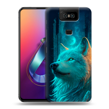 Пластиковый чехол на ASUS ZenFone 6 ZS630KL с принтом бабочки саккура Пластиковый чехол на ASUS ZenFone 6 ZS630KL с принтом бабочки саккура