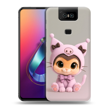 Пластиковый чехол на ASUS ZenFone 6 ZS630KL с принтом Куроми Kuromi Пластиковый чехол на ASUS ZenFone 6 ZS630KL с принтом Куроми Kuromi
