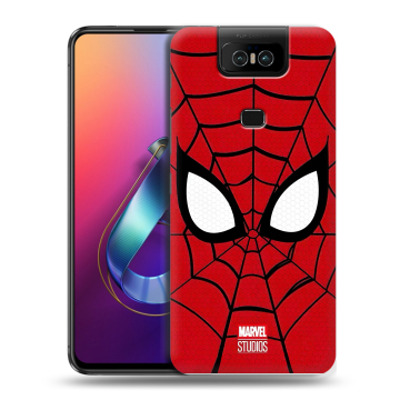Пластиковый чехол на ASUS ZenFone 6 ZS630KL с принтом человек паук spiderman