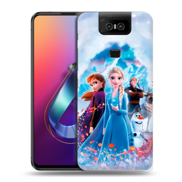Пластиковый чехол на ASUS ZenFone 6 ZS630KL с принтом Холодное сердце Frozen Пластиковый чехол на ASUS ZenFone 6 ZS630KL с принтом Холодное сердце Frozen
