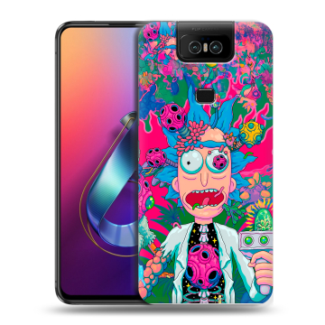 Пластиковый чехол на ASUS ZenFone 6 ZS630KL с принтом Рик и Морти Rick Morty Пластиковый чехол на ASUS ZenFone 6 ZS630KL с принтом Рик и Морти Rick Morty