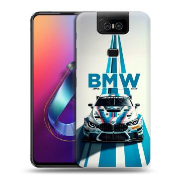 Пластиковый чехол на ASUS ZenFone 6 ZS630KL с принтом БМВ BMW Пластиковый чехол на ASUS ZenFone 6 ZS630KL с принтом БМВ BMW