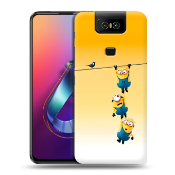 Пластиковый чехол на ASUS ZenFone 6 ZS630KL с принтом Миньоны Пластиковый чехол на ASUS ZenFone 6 ZS630KL с принтом Миньоны