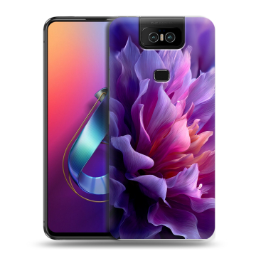 Пластиковый чехол на ASUS ZenFone 6 ZS630KL с принтом женский цветы Пластиковый чехол на ASUS ZenFone 6 ZS630KL с принтом женский цветы