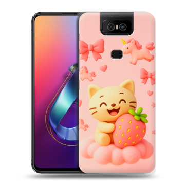 Пластиковый чехол на ASUS ZenFone 6 ZS630KL с принтом для девочек Пластиковый чехол на ASUS ZenFone 6 ZS630KL с принтом для девочек