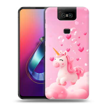 Пластиковый чехол на ASUS ZenFone 6 ZS630KL с принтом Единорог Пластиковый чехол на ASUS ZenFone 6 ZS630KL с принтом Единорог