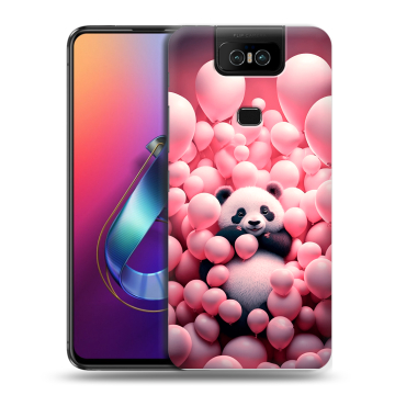 Пластиковый чехол на ASUS ZenFone 6 ZS630KL с принтом Панда Пластиковый чехол на ASUS ZenFone 6 ZS630KL с принтом Панда