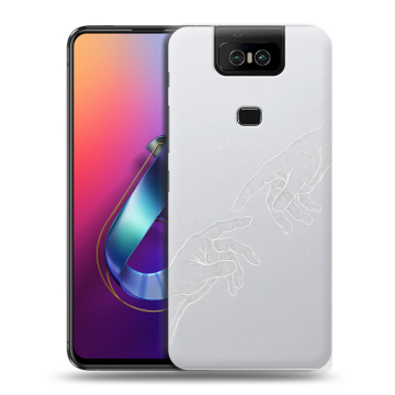 Пластиковый чехол на ASUS ZenFone 6 ZS630KL с принтом Сотворение мира
